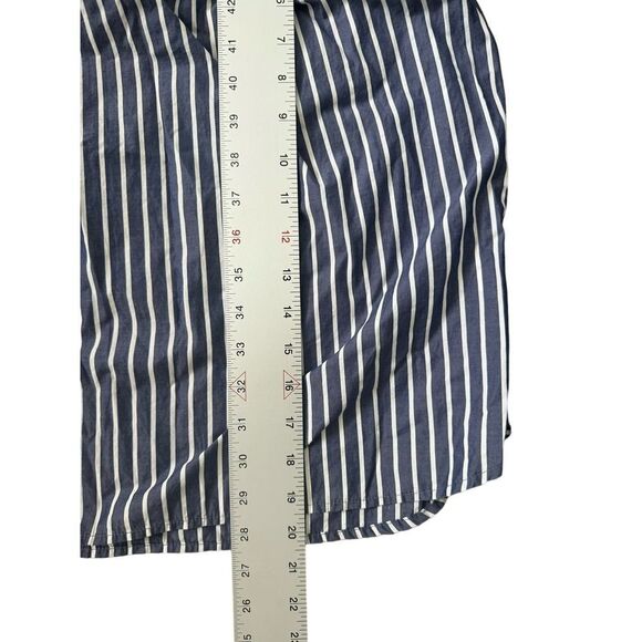 J.Crew EUC Stripped Off Shoulder Top Blouse Size 0 Open Shoulder - Picture 7 of 8